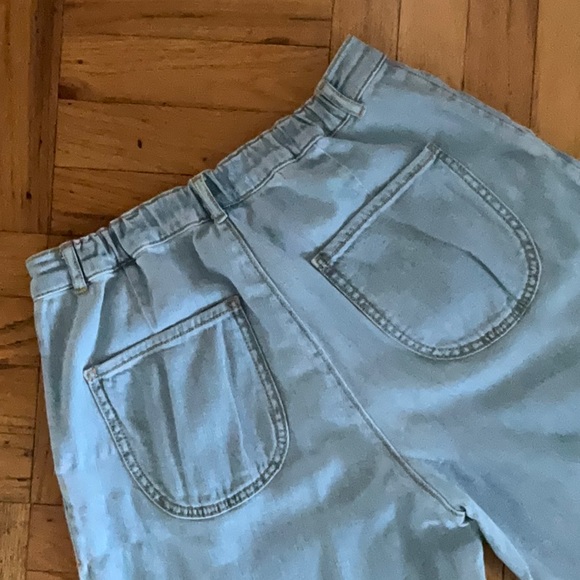 Pilcro Letterpress Wideleg Cropped Denim pants - Picture 4 of 9